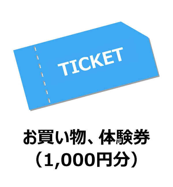 近江下田焼お買い物、体験券（1,000円分）