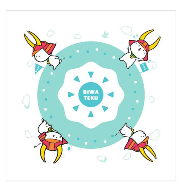 BIWA-TEKUオリジナルひこにゃんハンドタオル