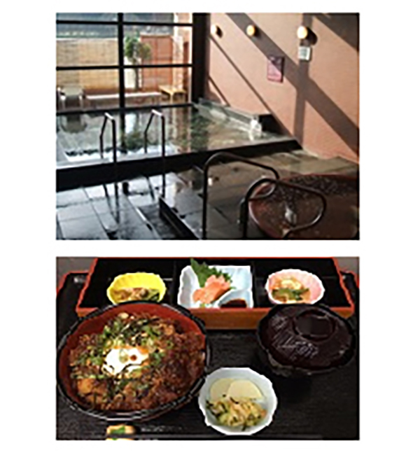 健康パークあざい入浴券(1人分)+お食事処八兆500円割引券